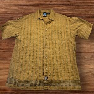 KUHL ALF Clothing Plaid Button‎ Down Shirt Mens Medium Short Sleeve Resort Kuhl